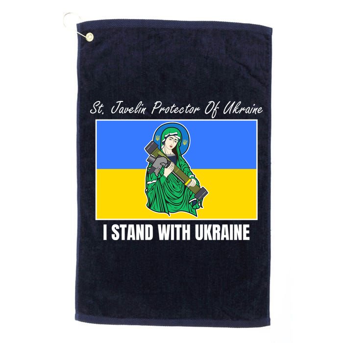 St. Javelin Protector Of Ukraine I Stand With Ukraine Golf Towel
