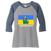 St. Javelin Protector Of Ukraine I Stand With Ukraine Women's Tri-Blend 3/4-Sleeve Raglan Shirt