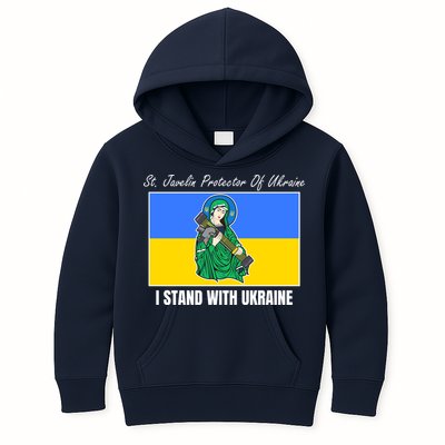 St. Javelin Protector Of Ukraine I Stand With Ukraine Kids Hoodie