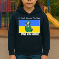 St. Javelin Protector Of Ukraine I Stand With Ukraine Kids Hoodie