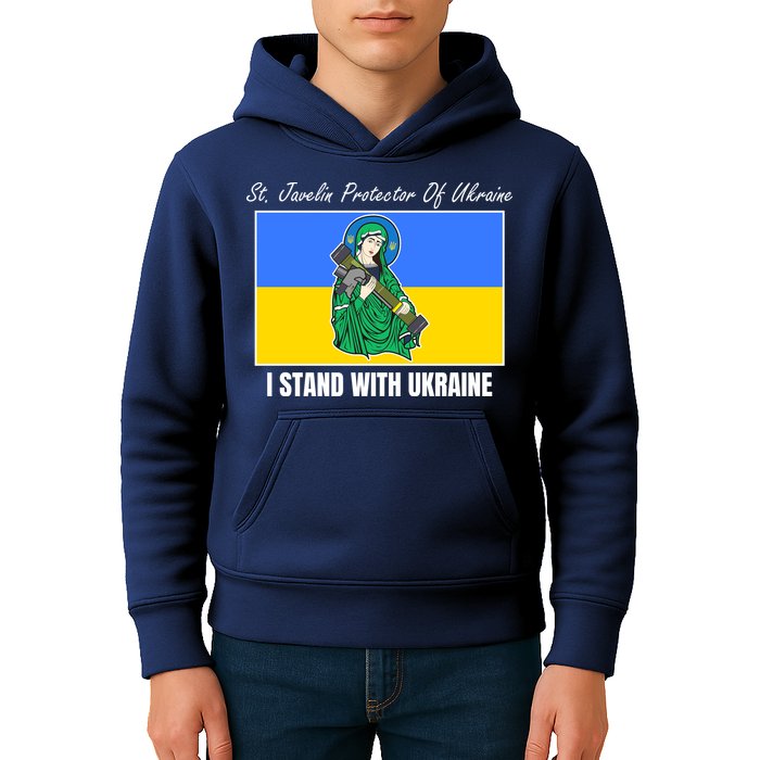 St. Javelin Protector Of Ukraine I Stand With Ukraine Kids Hoodie