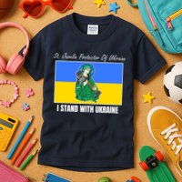 St. Javelin Protector Of Ukraine I Stand With Ukraine Kids T-Shirt