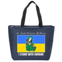 St. Javelin Protector Of Ukraine I Stand With Ukraine Zip Tote Bag