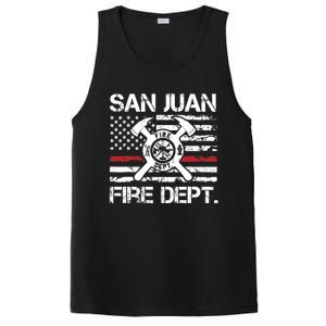 San Juan Puerto Rico Fire Department Thin Red Line Fireman PosiCharge Competitor Tank