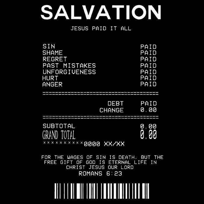 Salvation Jesus Paid It All Christian Impact Tech Backpack