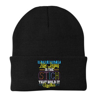 Sewing Jesus Quilting Needle Funny Beanie