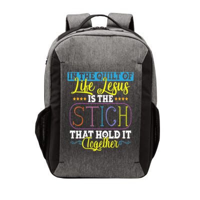 Sewing Jesus Quilting Needle Funny Vector Backpack