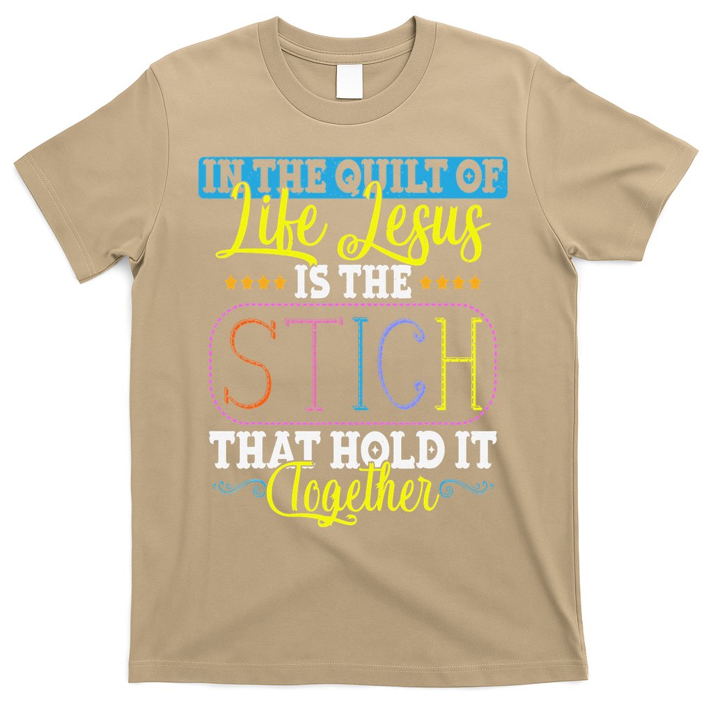 Sewing Jesus Quilting Needle Funny T-Shirt