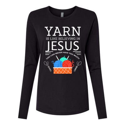 Sewing Jesus Quilting Yarn Needle Christian Womens Cotton Relaxed Long Sleeve T-Shirt