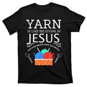 Sewing Jesus Quilting Yarn Needle Christian T-Shirt