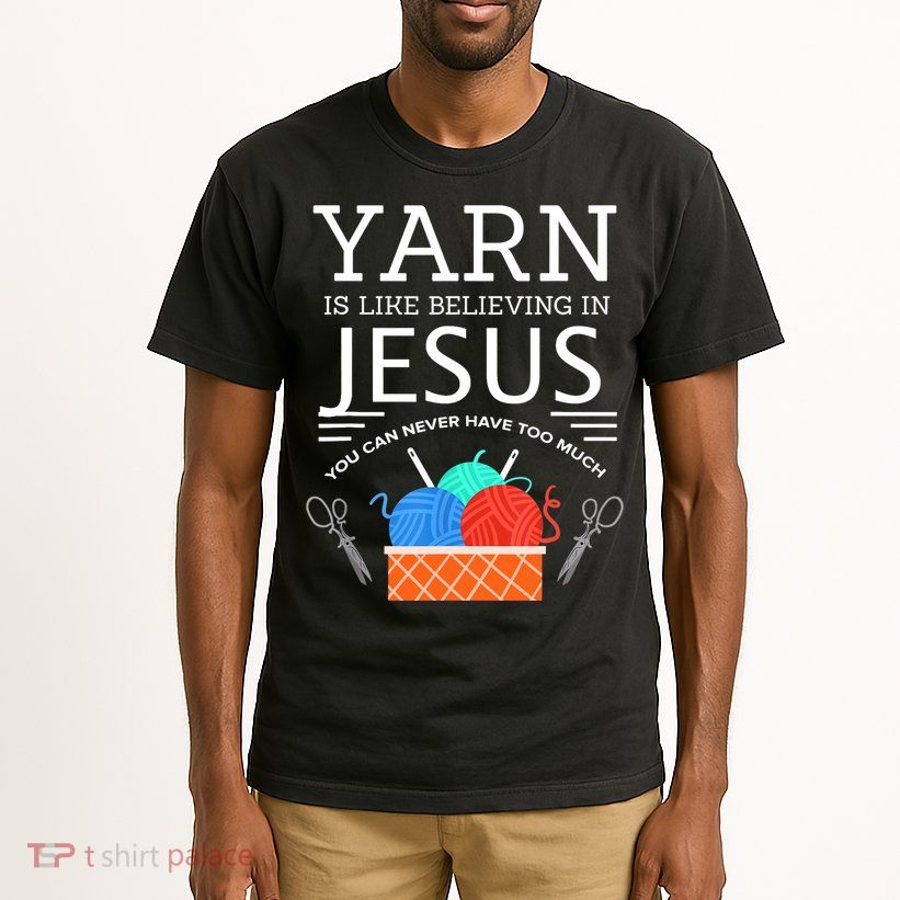 Sewing Jesus Quilting Yarn Needle Christian Tall T-Shirt
