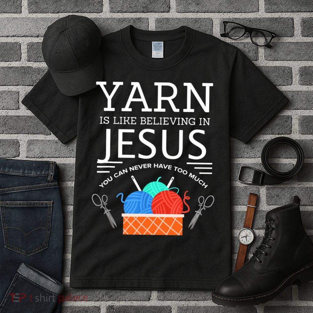 Sewing Jesus Quilting Yarn Needle Christian Tall T-Shirt