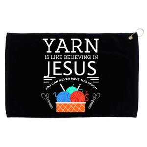 Sewing Jesus Quilting Yarn Needle Christian Grommeted Golf Towel