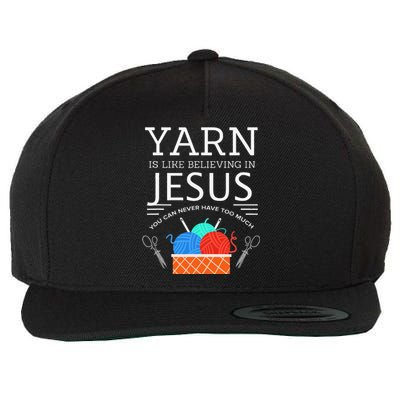 Sewing Jesus Quilting Yarn Needle Christian Wool Snapback Cap