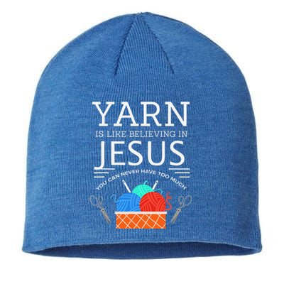 Sewing Jesus Quilting Yarn Needle Christian Sustainable Beanie