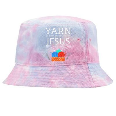 Sewing Jesus Quilting Yarn Needle Christian Tie-Dyed Bucket Hat