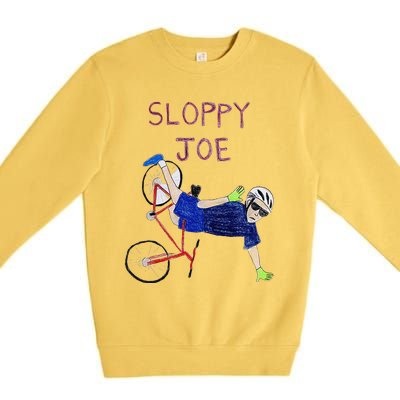 Sloppy Joe Running The Country Is Like Riding A Bike Premium Crewneck Sweatshirt