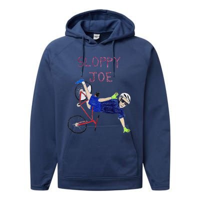 Sloppy Joe Running The Country Is Like Riding A Bike Performance Fleece Hoodie