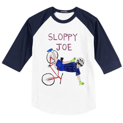 Sloppy Joe Running The Country Is Like Riding A Bike Baseball Sleeve Shirt