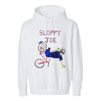 Sloppy Joe Running The Country Is Like Riding A Bike Garment-Dyed Fleece Hoodie