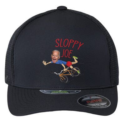 Sloppy Joe Running The Country Is Like Riding A Bike Flexfit Unipanel Trucker Cap