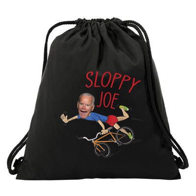 Sloppy Joe Running The Country Is Like Riding A Bike Drawstring Bag