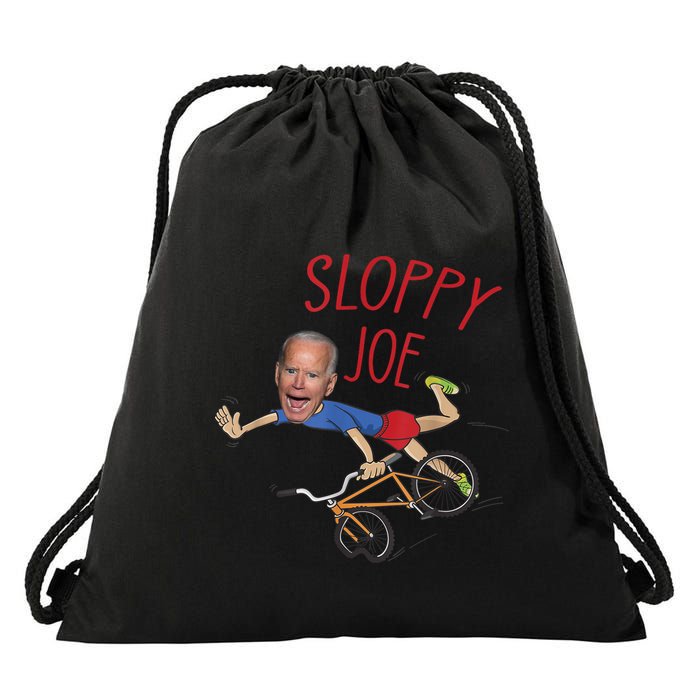 Sloppy Joe Running The Country Is Like Riding A Bike Drawstring Bag