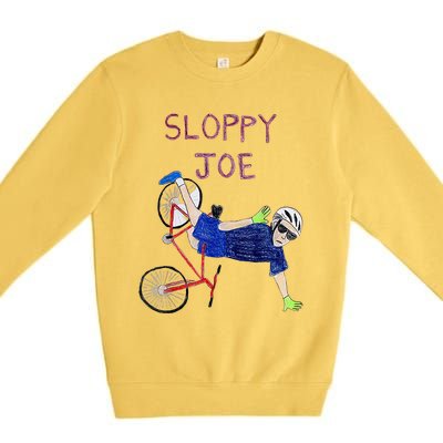 Sloppy Joe Running The Country Is Like Riding A Bike Premium Crewneck Sweatshirt