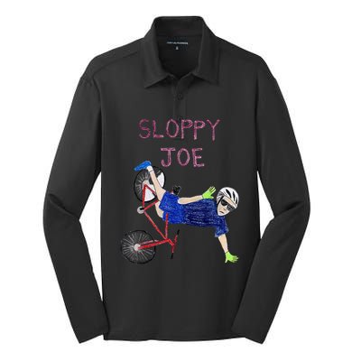 Sloppy Joe Running The Country Is Like Riding A Bike Silk Touch Performance Long Sleeve Polo