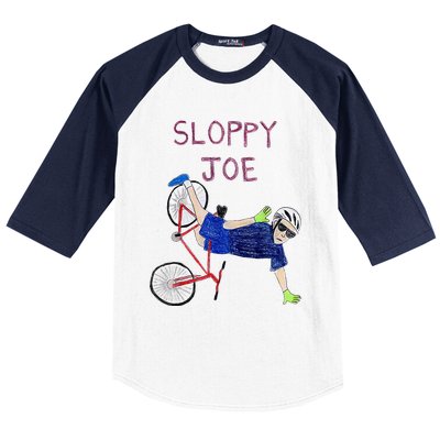 Sloppy Joe Running The Country Is Like Riding A Bike Baseball Sleeve Shirt