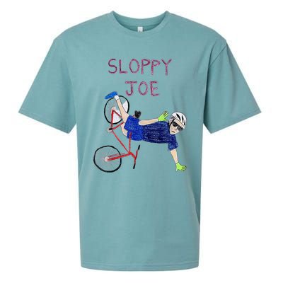 Sloppy Joe Running The Country Is Like Riding A Bike Sueded Cloud Jersey T-Shirt