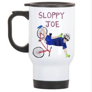 Sloppy Joe Running The Country Is Like Riding A Bike Stainless Steel Travel Mug