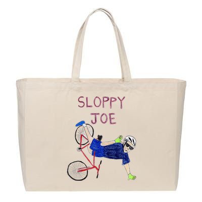 Sloppy Joe Running The Country Is Like Riding A Bike Cotton Canvas Jumbo Tote