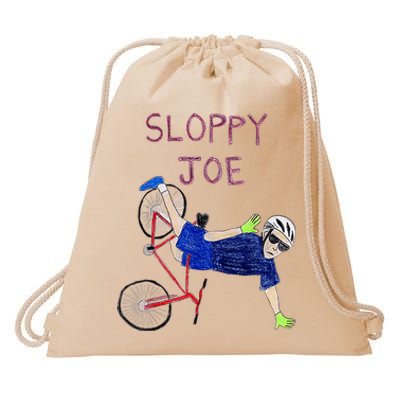 Sloppy Joe Running The Country Is Like Riding A Bike Drawstring Bag