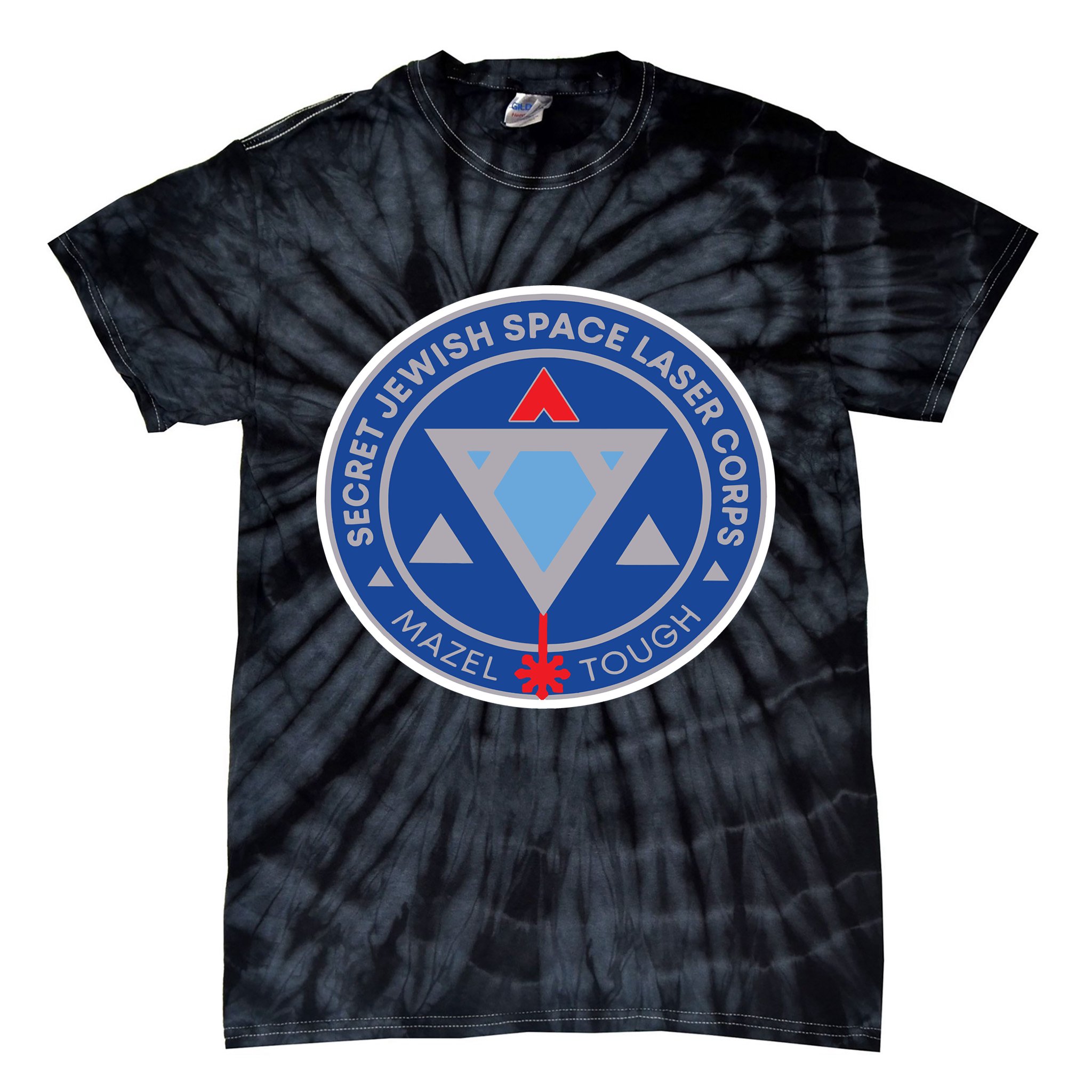 Secret Jewish Space Laser Corps Tie-Dye T-Shirt