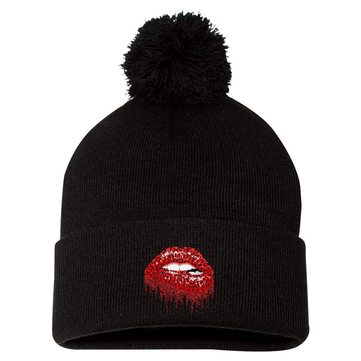Skeleton Juggling Skulls Juggle Circus Lover Pom Pom 12in Knit Beanie