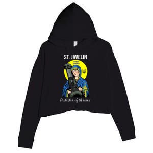 Saint Javelin St. Javelin Protector Crop Fleece Hoodie