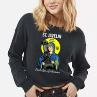 Saint Javelin St. Javelin Protector Cropped Pullover Crew