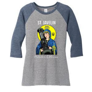 Saint Javelin St. Javelin Protector Women's Tri-Blend 3/4-Sleeve Raglan Shirt