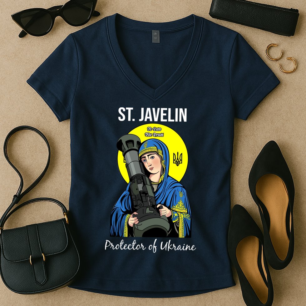 Saint Javelin St. Javelin Protector Women's V-Neck T-Shirt