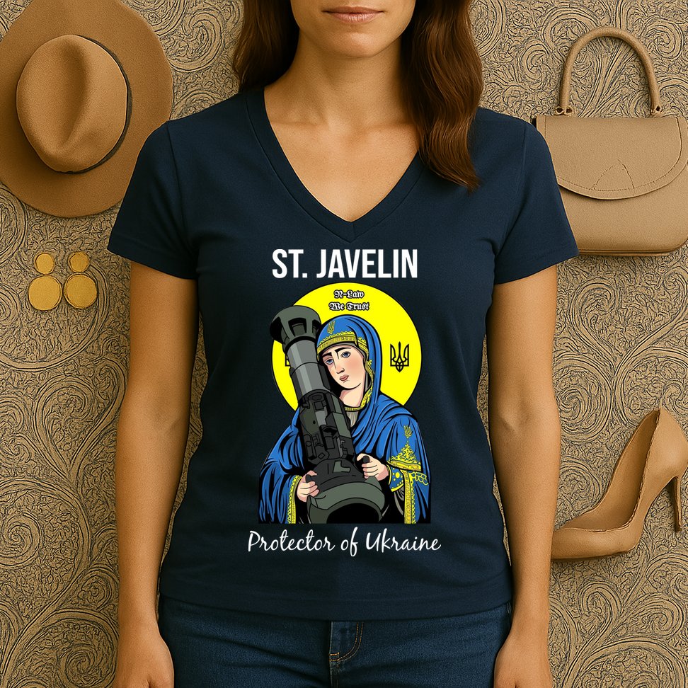 Saint Javelin St. Javelin Protector Women's V-Neck T-Shirt