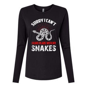 Snake Joke Snake Lover Saying Snake Collector Gift Womens Cotton Relaxed Long Sleeve T-Shirt