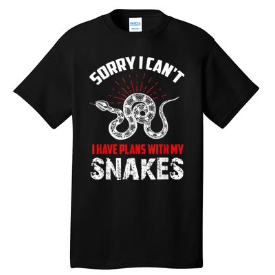 Snake Joke Snake Lover Saying Snake Collector Gift Tall T-Shirt