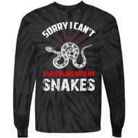 Snake Joke Snake Lover Saying Snake Collector Gift Tie-Dye Long Sleeve Shirt