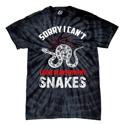 Snake Joke Snake Lover Saying Snake Collector Gift Tie-Dye T-Shirt