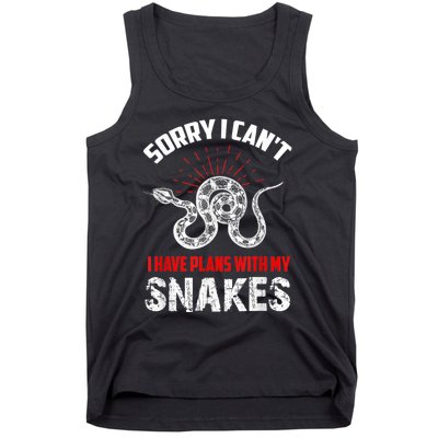 Snake Joke Snake Lover Saying Snake Collector Gift Tank Top