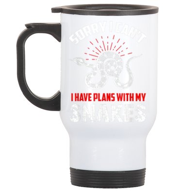 Snake Joke Snake Lover Saying Snake Collector Gift Stainless Steel Travel Mug