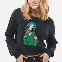 Saint Javelin Cropped Pullover Crew