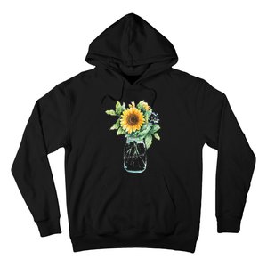 Sunflower Jar 's Life is Goods Floral Awesome Vase Hoodie