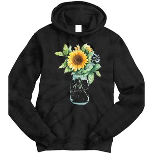 Sunflower Jar 's Life is Goods Floral Awesome Vase Tie Dye Hoodie